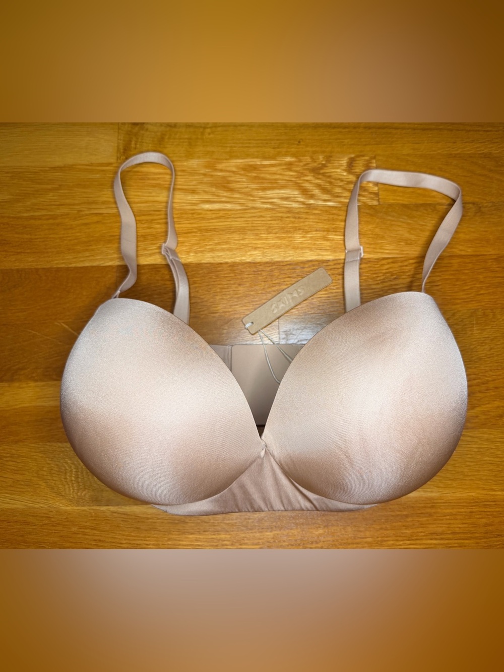 SKIMS Ultimate Push-Up Strapless Bra 36DDD Clay Nude Beige NWT $64